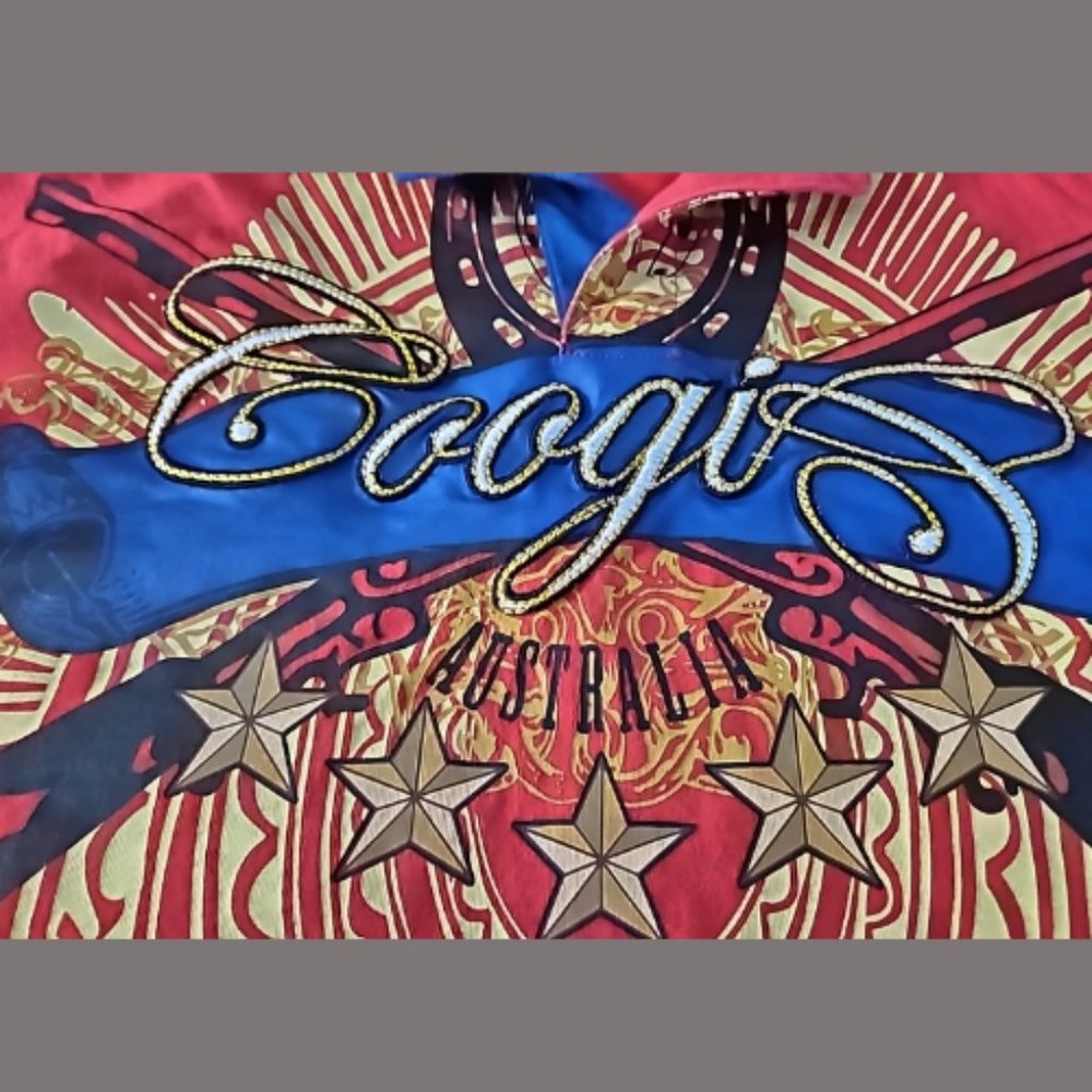 COOGI Red Polo Shirt with Bold Design - Picture 3 of 9